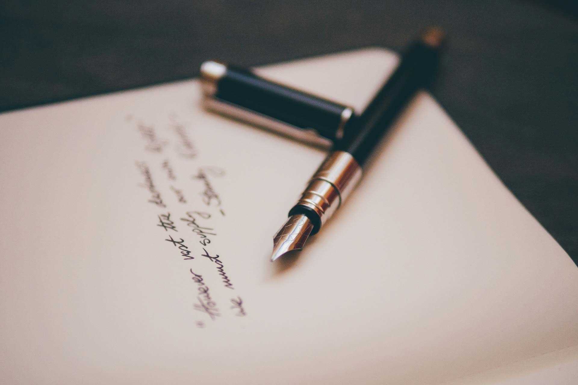 Scriere, Mesaje, Comunicare, Stilou